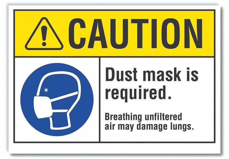 Caution Sign 7in x 10in Non-PVC Polymer MPN:LCU3-0067-ED_10x7