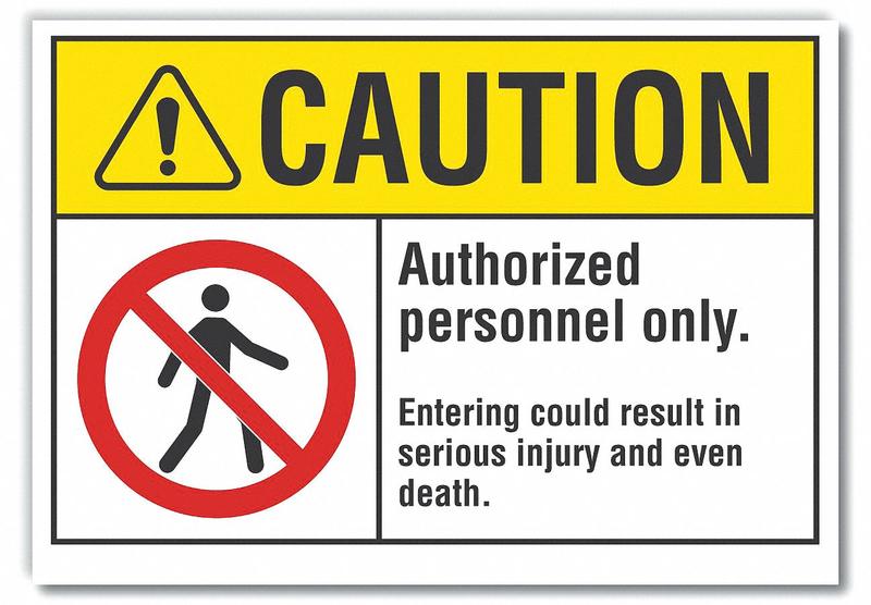 Caution Sign 7inx10in Non-PVC Polymer MPN:LCU3-0080-ED_10x7