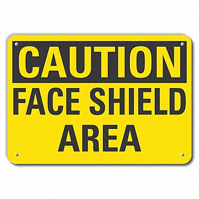 Caution Sign 7 in x 10 in Aluminum MPN:LCU3-0243-RA_10x7