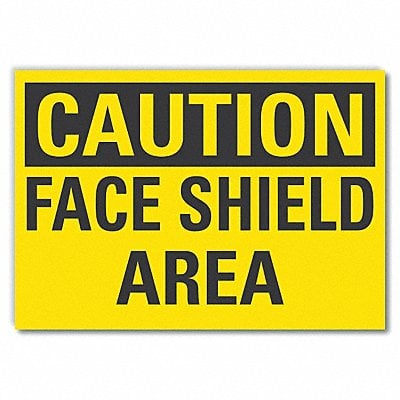 Face Mask Caution Rflct Label 7inx10in MPN:LCU3-0243-RD_10x7