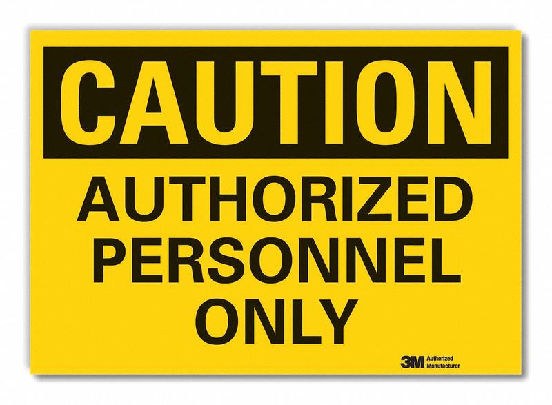 Caution Sign 7inx10in Non-PVC Polymer MPN:LCU3-0299-ED_10x7