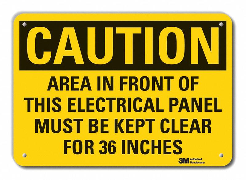 Caution Sign 7 inx10 in Plastic MPN:LCU3-0466-NP_10x7