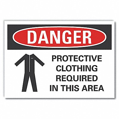 PPE Danger Label 10inx14in Polyester MPN:LCU4-0285-ND_14X10