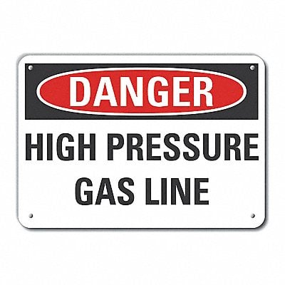 Danger Sign 7 in x 10 in Aluminum MPN:LCU4-0456-NA_10X7