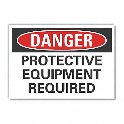 Ppe Danger Label 7inx10in Polyester MPN:LCU4-0504-ND_10X7