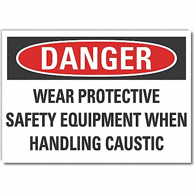 PPE Danger Label 7inx10in Polyester MPN:LCU4-0660-ND_10X7