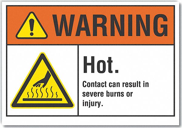 Warning Sign 7inx10in Non-PVC Polymer MPN:LCU6-0001-ED_10x7