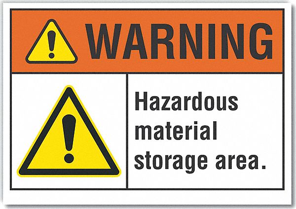 Warning Sign 7inx10in Non-PVC Polymer MPN:LCU6-0005-ED_10x7