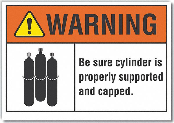 Warning Sign 7inx10in Non-PVC Polymer MPN:LCU6-0020-ED_10x7