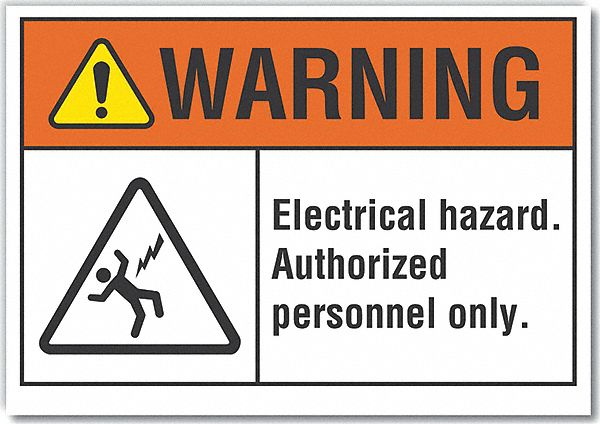 Warning Sign 7inx10in Non-PVC Polymer MPN:LCU6-0021-ED_10x7