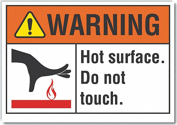 Warning Sign 7inx10in Non-PVC Polymer MPN:LCU6-0023-ED_10x7