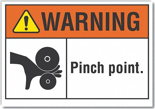 Warning Sign 7inx10in Non-PVC Polymer MPN:LCU6-0026-ED_10x7