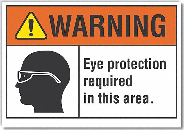 Warning Sign 7inx10in Non-PVC Polymer MPN:LCU6-0031-ED_10x7