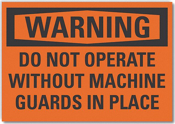 Warning Sign 7inx10in Non-PVC Polymer MPN:LCU6-0148-ED_10x7