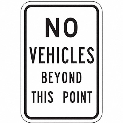 Non-Rflctv Traffic Safety Sign 18x12in MPN:SEC-006-12HA