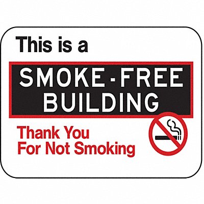 No Smoking Sign 18 inx24 in Aluminum MPN:SM-006-24HA