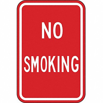 No Smoking Sign 18 inx12 in Aluminum MPN:SM-023-12HA