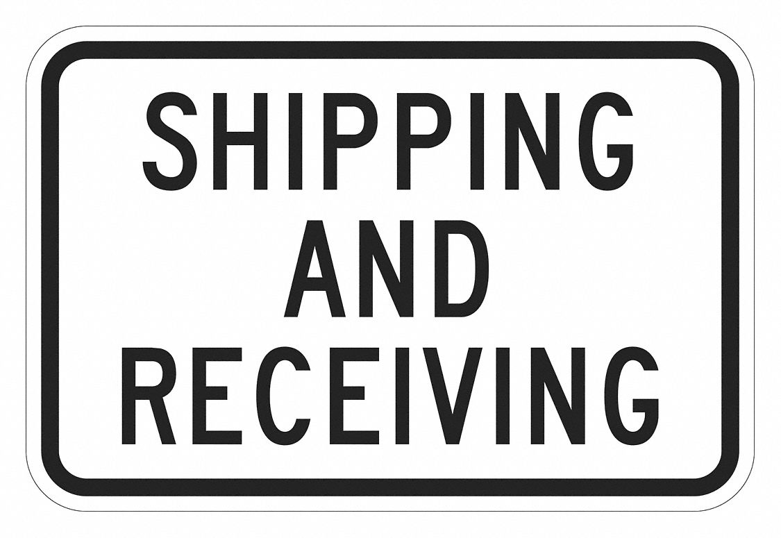 Rflctv Ship Receiving Sign 18x24in Alum MPN:T1-5949-DG_24x18