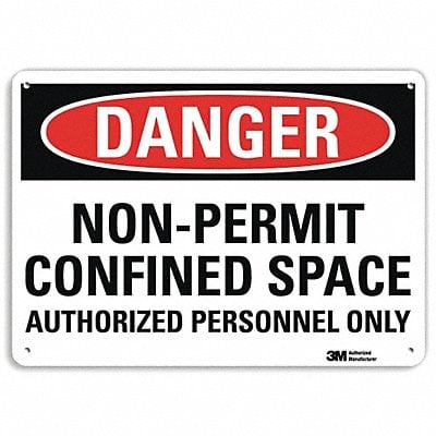 Danger Sign 7 in x 10 in Aluminum MPN:U1-1007-RA_10X7