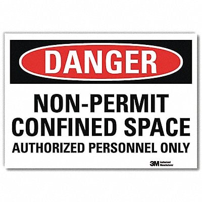 Danger Sign 7inx10in Reflective Sheeting MPN:U1-1007-RD_10X7