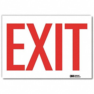 Exit Sign 7in x 10in Reflective Sheeting MPN:U1-1008-RD_10X7