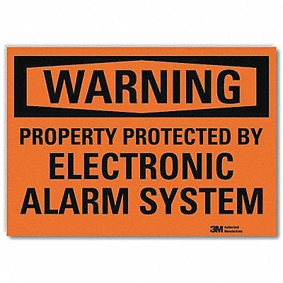 Warning Sign 7x10in Reflective Sheeting MPN:U1-1011-RD_10X7