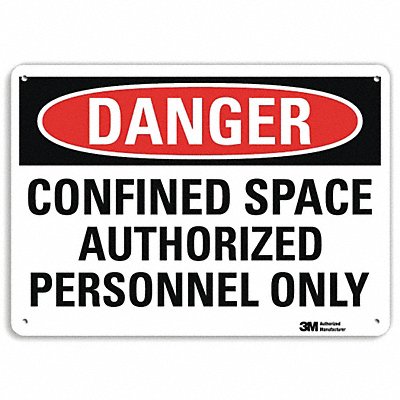 Danger Sign 7 in x 10 in Aluminum MPN:U1-1020-RA_10X7