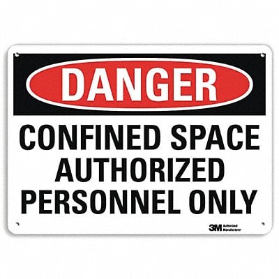 Danger Sign 10 inx14 in Aluminum MPN:U1-1020-RA_14X10