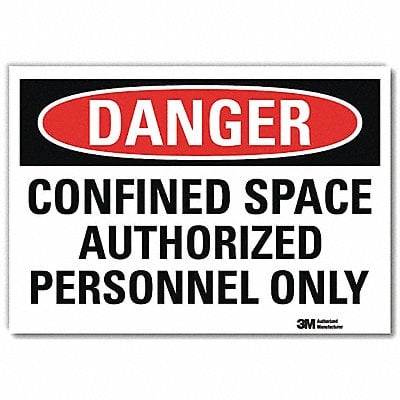 Danger Sign 7inx10in Reflective Sheeting MPN:U1-1020-RD_10X7