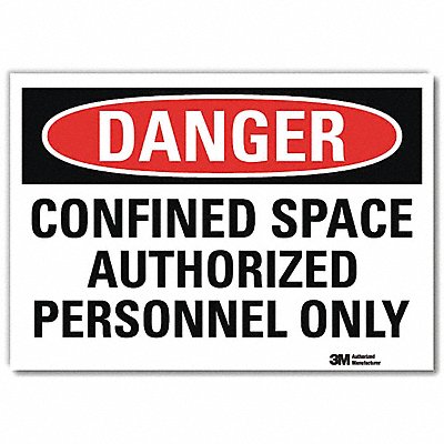 Danger Sign 5inx7in Reflective Sheeting MPN:U1-1020-RD_7X5