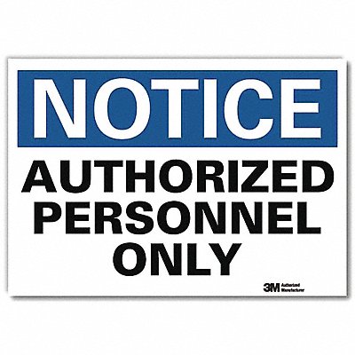 Notice Sign 7inx10in Reflective Sheeting MPN:U1-1024-RD_10X7