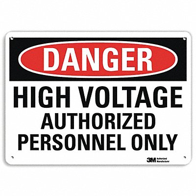 Danger Sign 7 in x 10 in Aluminum MPN:U1-1027-RA_10X7