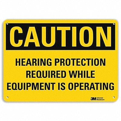 Caution Sign 10 inx14 in Aluminum MPN:U1-1029-RA_14X10