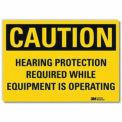 Caution Sign 7inx10in Reflctv Sheeting MPN:U1-1029-RD_10X7