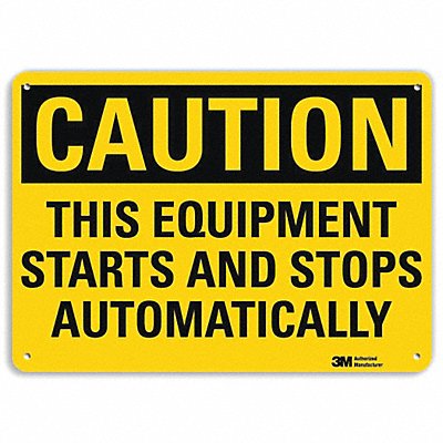 Caution Sign 7 in x 10 in Aluminum MPN:U1-1030-RA_10X7