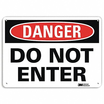 Danger Sign 7 in x 10 in Aluminum MPN:U1-1032-RA_10X7