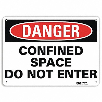 Danger Sign 7 in x 10 in Aluminum MPN:U1-1033-RA_10X7