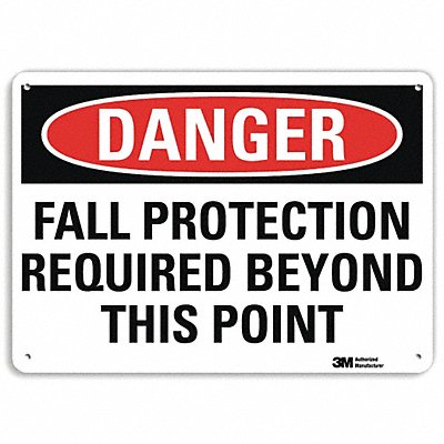 Danger Sign 7 in x 10 in Aluminum MPN:U1-1035-RA_10X7