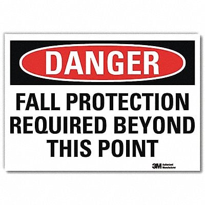 Danger Sign 7inx10in Reflective Sheeting MPN:U1-1035-RD_10X7