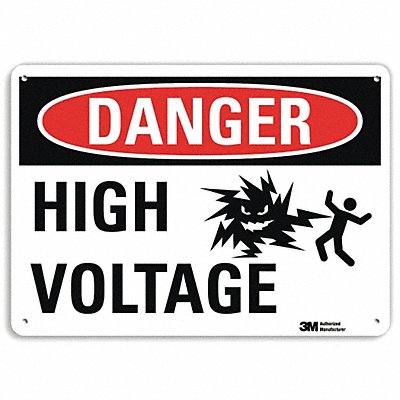 Danger Sign 7 in x 10 in Aluminum MPN:U1-1036-RA_10X7