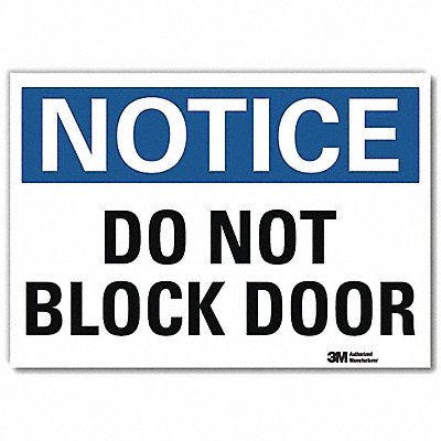 Notice Sign 10x14in Reflective Sheeting MPN:U1-1039-RD_14X10