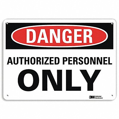 Danger Sign 7 in x 10 in Aluminum MPN:U1-1042-RA_10X7