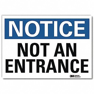 Notice Sign 10x14in Reflective Sheeting MPN:U1-1043-RD_14X10