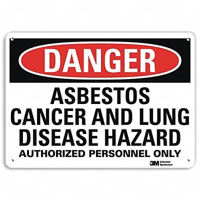 Danger Sign 7 in x 10 in Aluminum MPN:U1-1044-RA_10X7