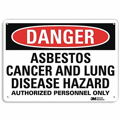 Danger Sign 10 inx14 in Aluminum MPN:U1-1044-RA_14X10