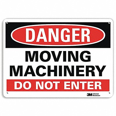 Danger Sign 10 in x 14 in Aluminum MPN:U1-1052-RA_14X10