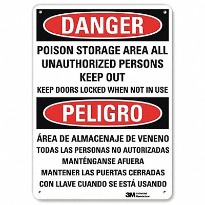 Danger Sign 7 in x 7 in Aluminum MPN:U1-1053-RA_7X10