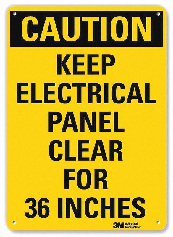 Caution Sign 14 inx10 in Aluminum MPN:U1-1059-NA_10x14