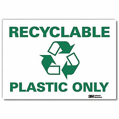 Recycling Sign 10x14in Rflctive Sheeting MPN:U1-1061-RD_14X10