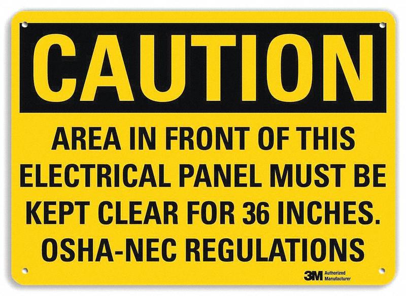 Caution Sign 10 in x 14 in Aluminum MPN:U1-1073-NA_14x10